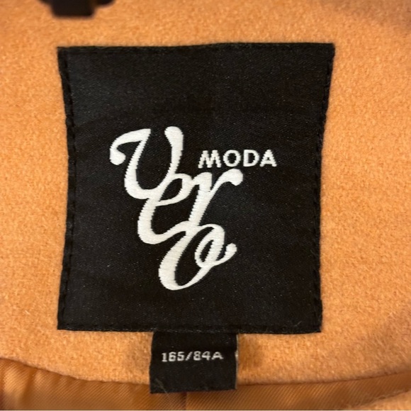 NWT Vero Moda Peach Short Wool Blend Coat, Size Small - Picture 8 of 9